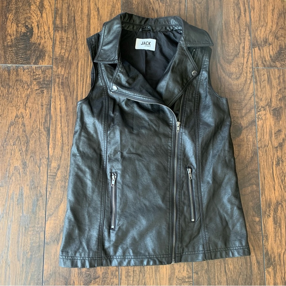 Jack | Faux Leather Zip Vest XS/S